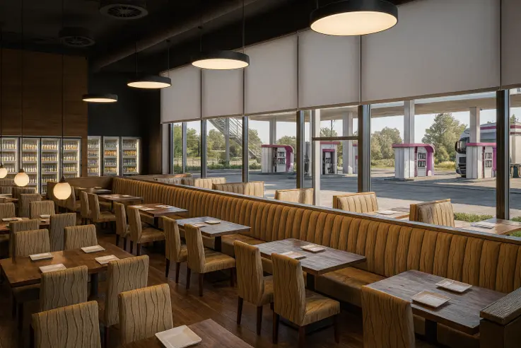 Vista de la nave principal vista desde el ingreso 